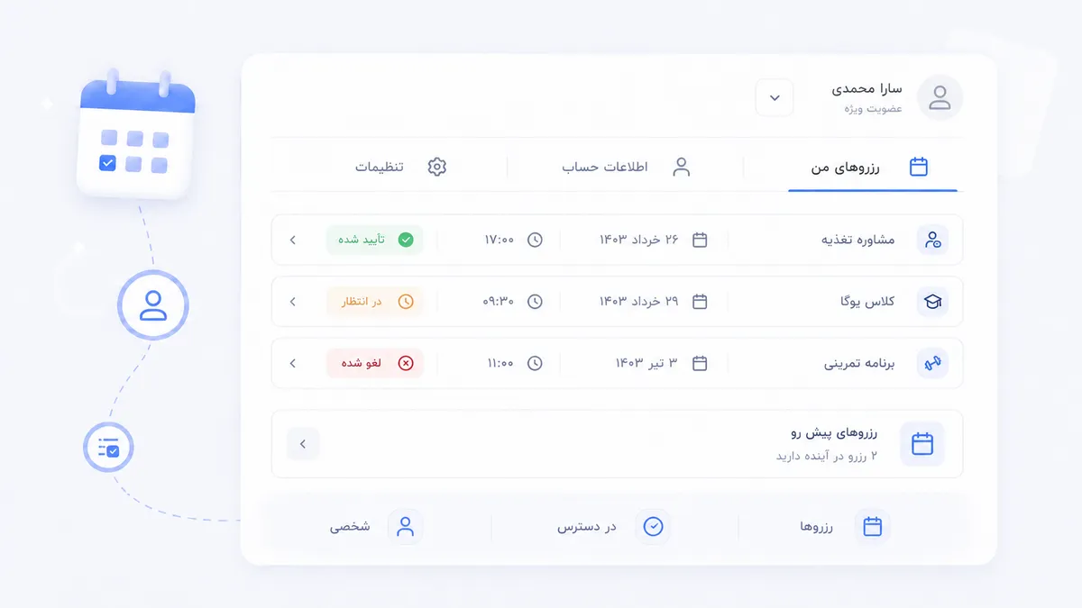 پنل شخصی مشتری